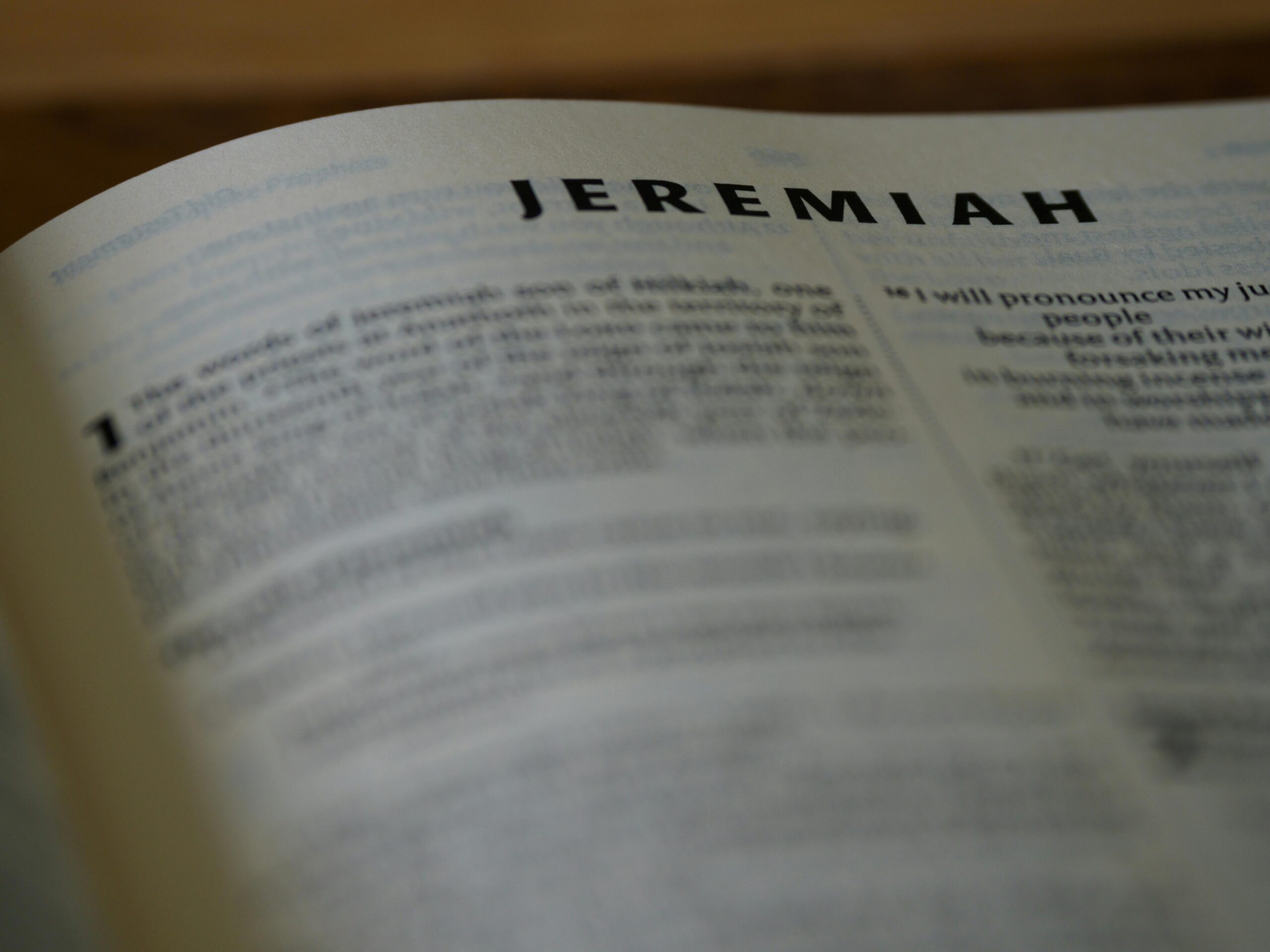 Bible book jeremiah