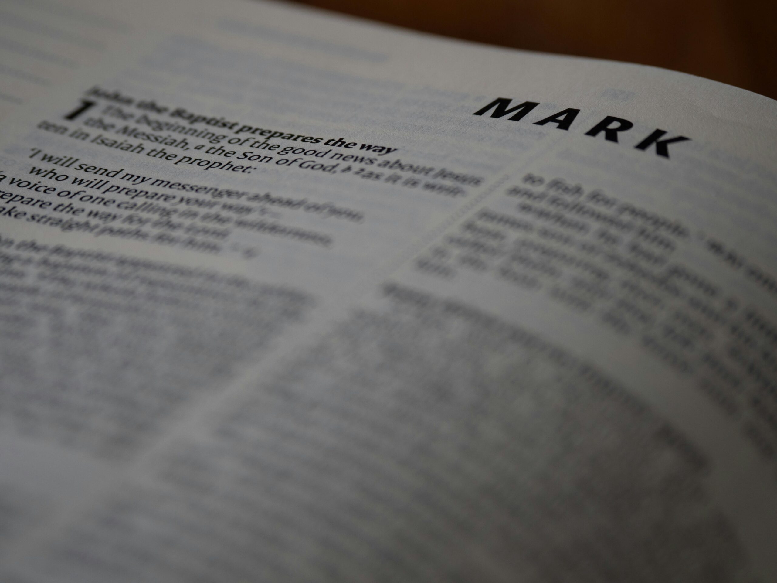 Bible book mark